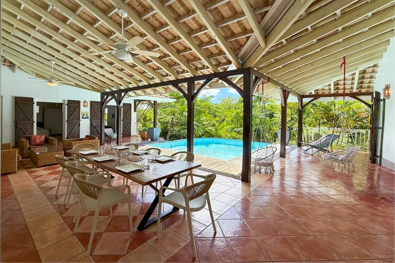 Location villa martinique avec piscine les trois ilets le patio