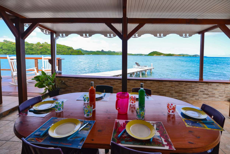 Maison sur la mer en martinique le François ti ponton
