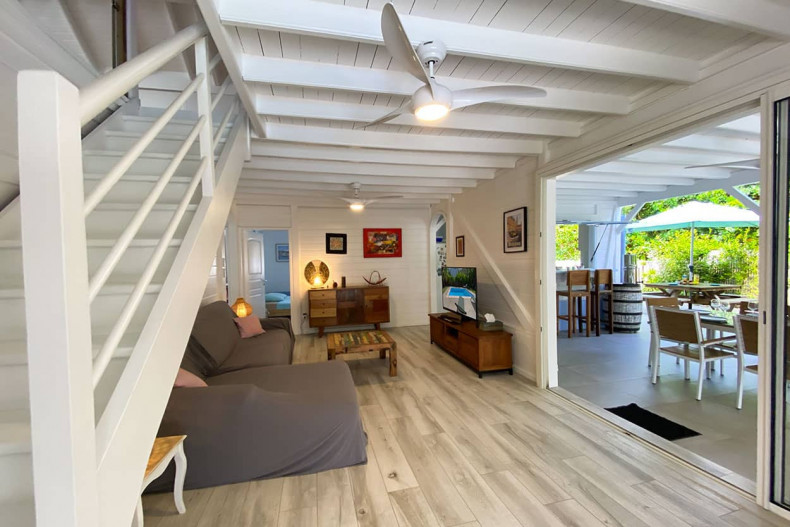 villa Tartane salon Bambou