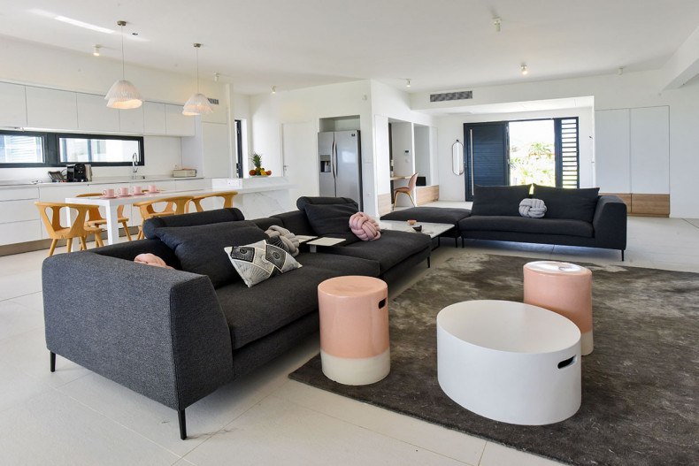 Villa de luxe et Standing Martinique salon tv