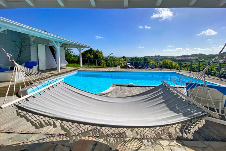 villa le vauclin 6 personnes vue mer piscine Hamac