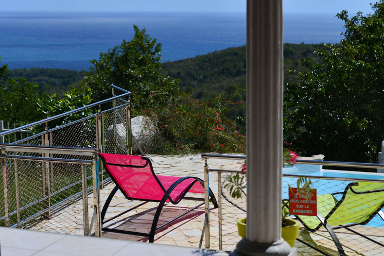 Location bungaow martinique vue mair