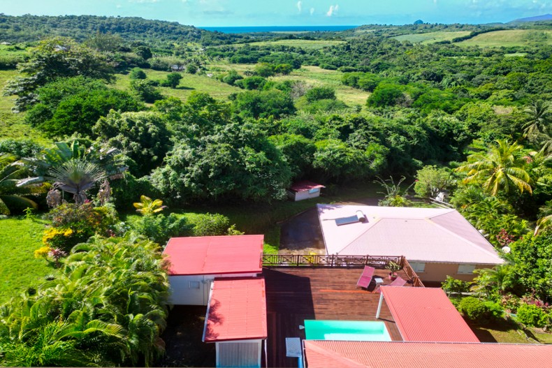 Vue villa WI Sainte luce martinique