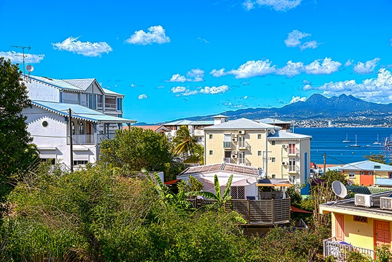 vue drone location appartement F4 anse mitan kai nou