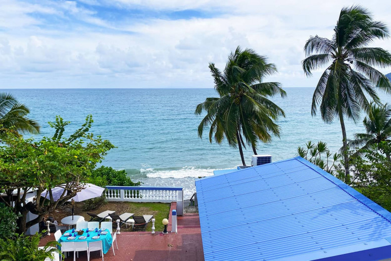 Location villa bord de mer la Caraibe diamant