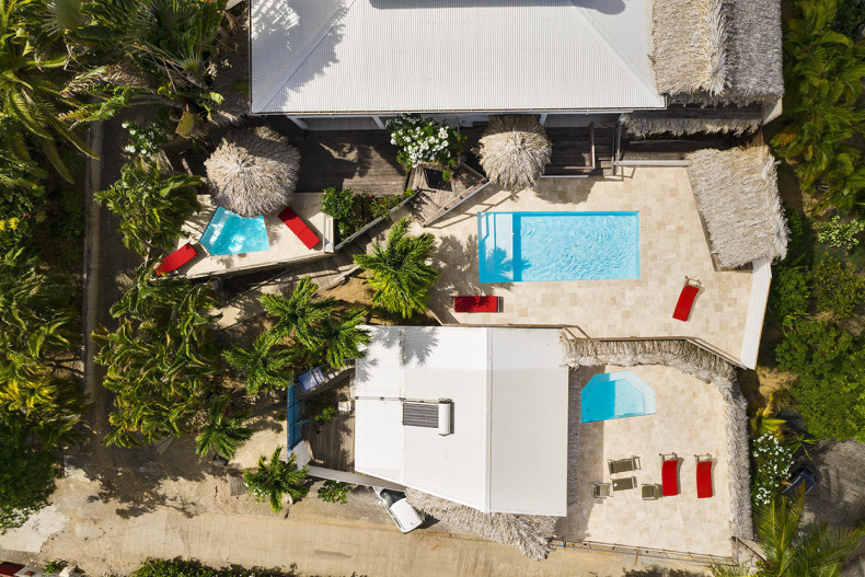 Les trois piscines des Vue Turquoise