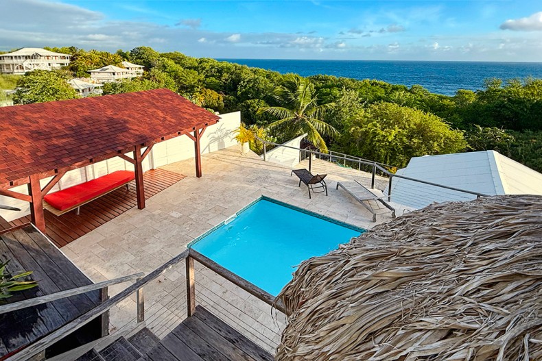 Vue Turquoise Tartane plage des surfeurd