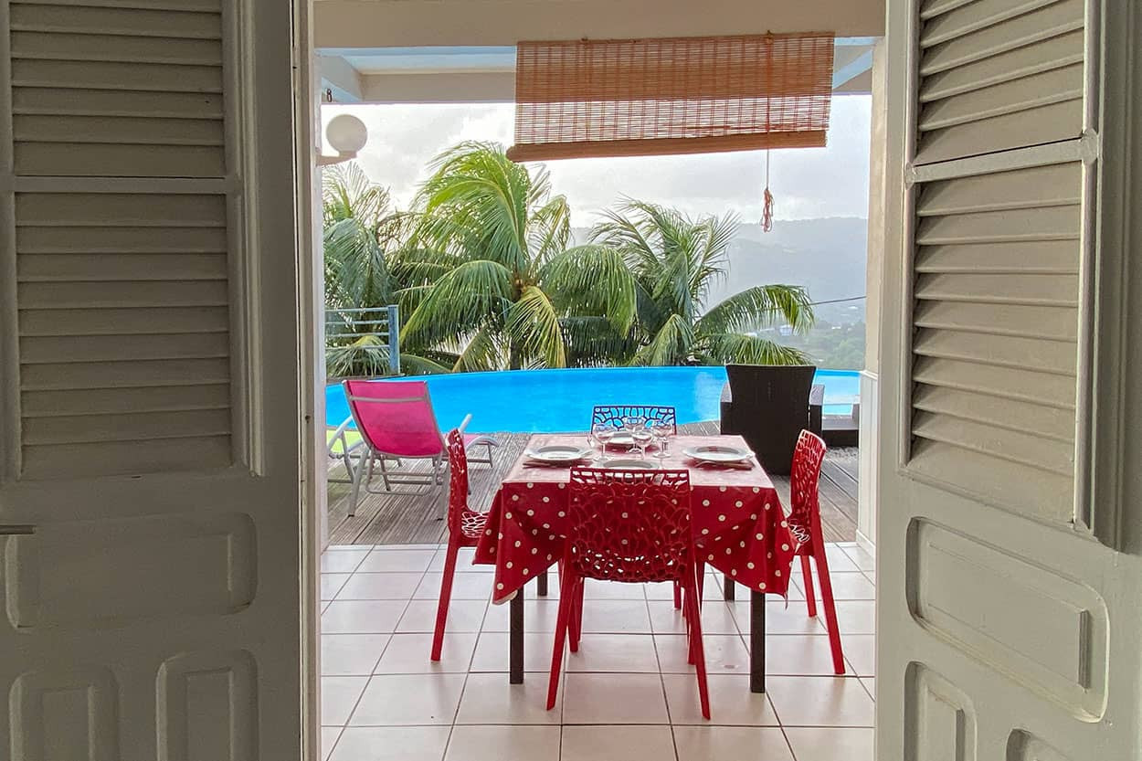 VILLA BLUE HORIZON location Martinique Sud vue mer Rivière Pilote