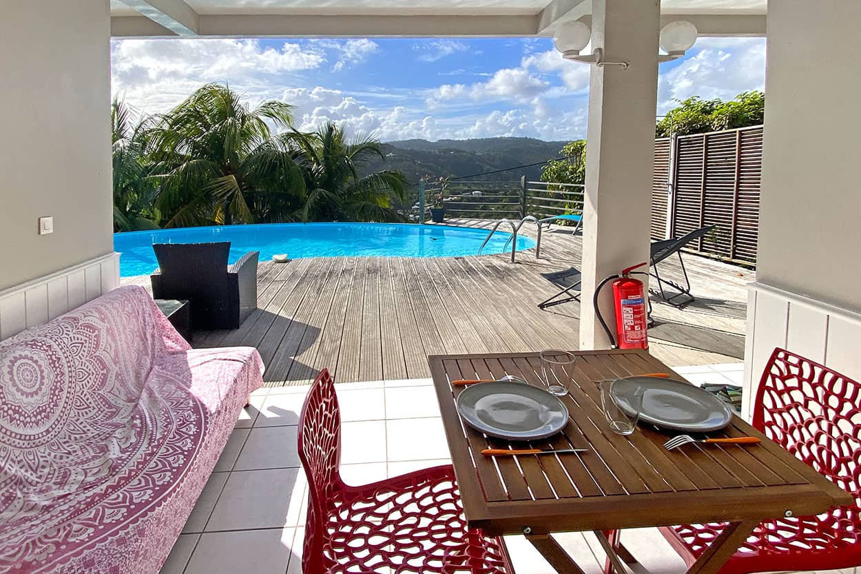 VILLA BLUE HORIZON location Martinique Sud vue mer Rivière Pilote
