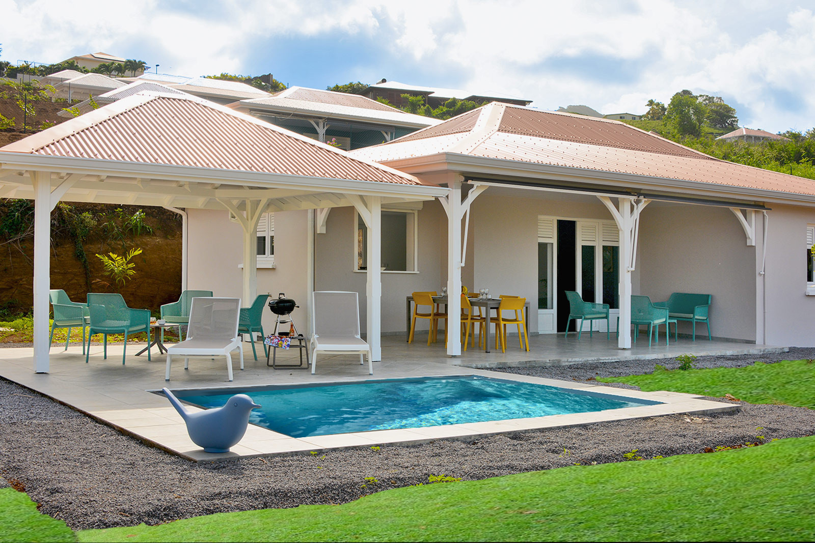 DAME DU LAC I location maison vacances Martinique le Vauclin piscine - La première Dame du Lac