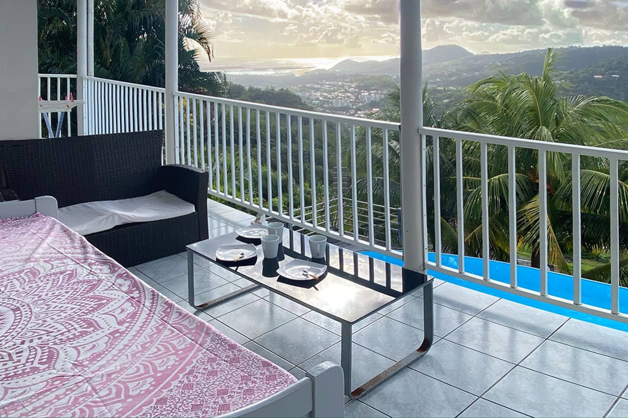 VILLA BLUE HORIZON location Martinique Sud vue mer Rivière Pilote