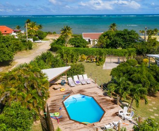 Dou Kreole vue mer drone location Martinique Vauclin