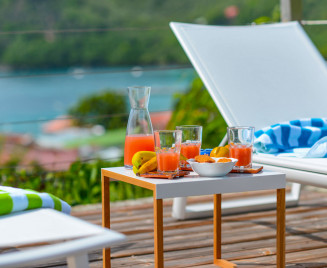 Location villa Anses d'Arlet piscine vue mer