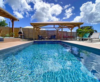 maison vacances le carbet piscine Kaz Belle Vue
