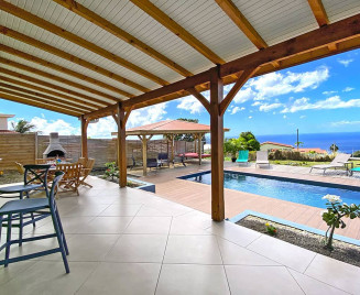 maison vacances le carbet piscine Kaz Belle Vue