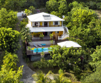 Vue drone villa martinique