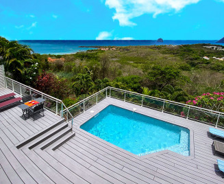 location villa Martinique vue mer piscine et spa