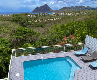 location Superbe villa vue diamant piscine et spa