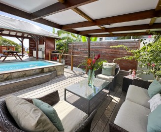 Location maison piscine sur le toit du Diamant