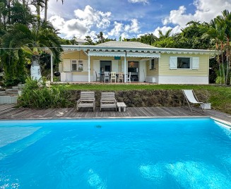 villa Blanc Bali Martinique piscine