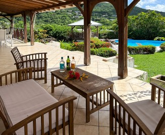 Villa tropical Diamant terrasse