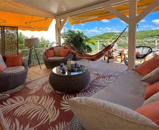 salon Ch2 Location ANSE à l'ANE Martinique Haut de villa F4