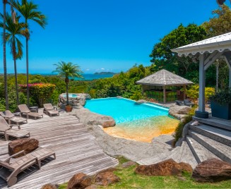 Villa Martinique  piscine vue mer Caroline