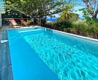 Location Martinique Ti Carbet Maison 3 chambre piscine vue Mer