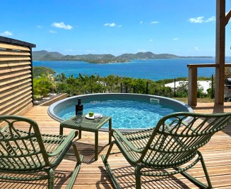 Bungalow Martinique vues bleues