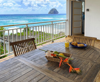 Casa del Mar vue rocher petit déj