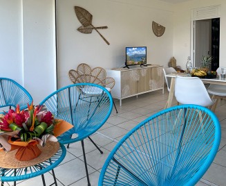 Location trois ilets appartement Azur vue mer