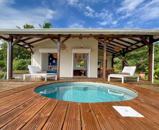 loction superbe bungalow le vauclin piscine