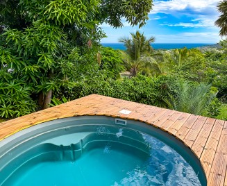 loction uperbe bungalow le vauclin piscine vue mer