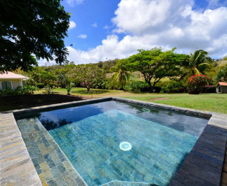 Villa piscine en pierre le cap est