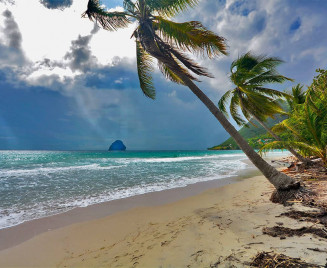 Plage martinique le diamant