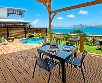 sam Bungalow Martinique vues bleues