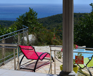 Location bungaow martinique vue mair