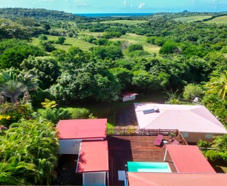 Vue villa WI Sainte luce martinique
